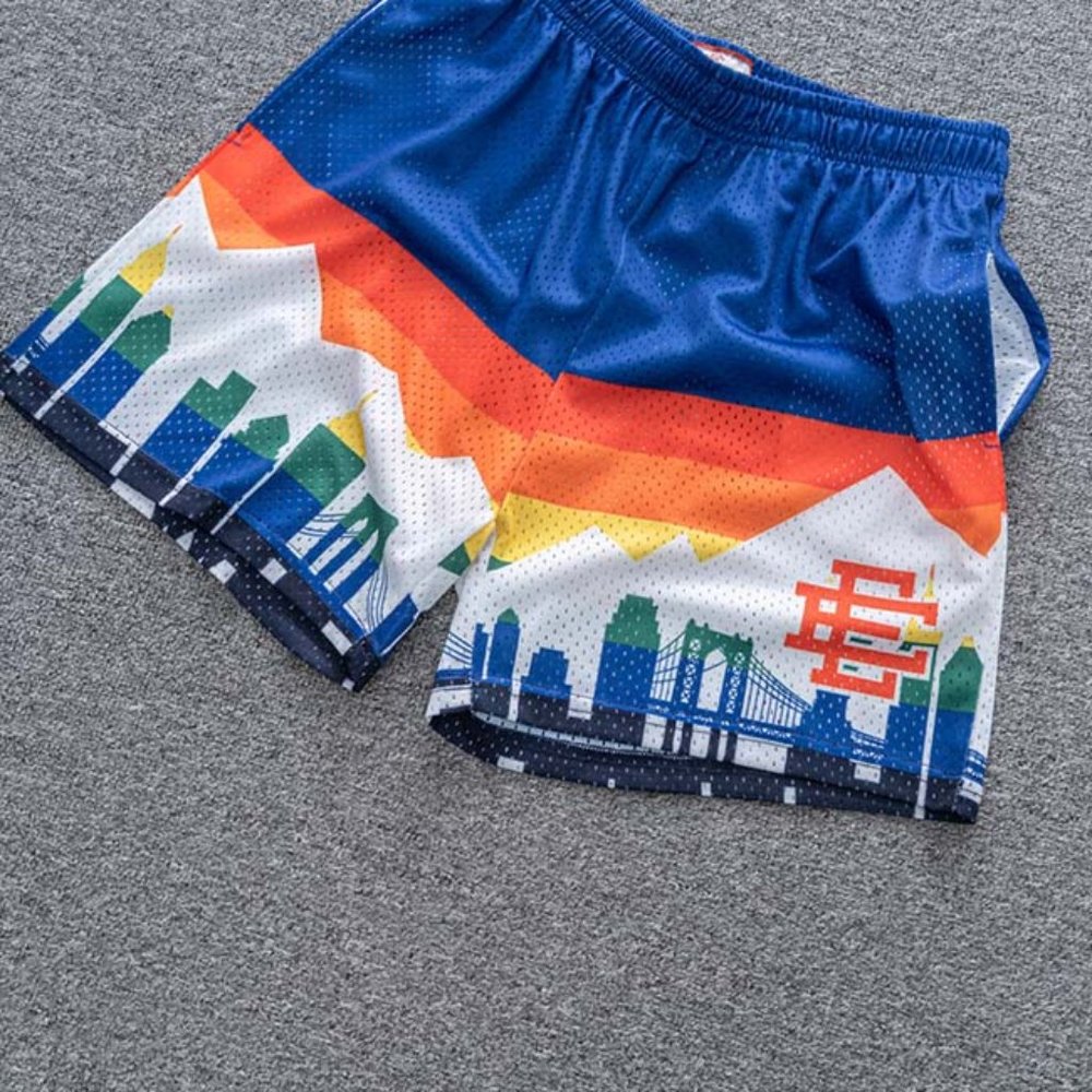 Eric Emanuel EE Print Blue Basic Shorts